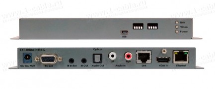 Фото3 EXT-UHDA-HBT2 - Удлинитель линий HDMI 2.0 по кабелю витая пара (Cat.5e), 4K Ultra HD с HDCP 2.2/1.4,