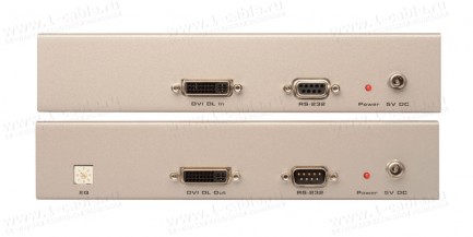 Фото2 EXT-DVI-2CAT6DL - Удлинитель линий DVI-D Dual Link и RS-232 по двум кабелям витая пара (6A Cat) на 6