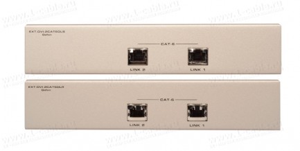 Фото3 EXT-DVI-2CAT6DL - Удлинитель линий DVI-D Dual Link и RS-232 по двум кабелям витая пара (6A Cat) на 6