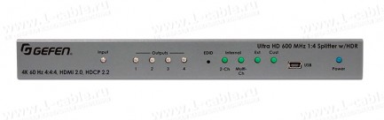 Фото1 EXT-UHD600-14 - Усилитель-распределитель сигналов HDMI2.0 1:4 с поддержкой 4K, HDCP 1.4, 2.2, HDR, п