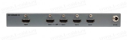 Фото2 EXT-UHD600-14 - Усилитель-распределитель сигналов HDMI2.0 1:4 с поддержкой 4K, HDCP 1.4, 2.2, HDR, п