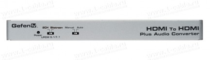 Фото1 GTV-HDMI-2-HDMIAUD - Преобразователь аудио цифровых (HDMI1.3) сигналов в аналоговые (RCA) и цифровые