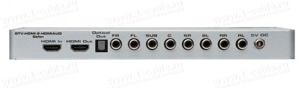 Фото2 GTV-HDMI-2-HDMIAUD - Преобразователь аудио цифровых (HDMI1.3) сигналов в аналоговые (RCA) и цифровые