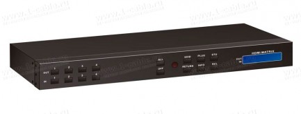 Фото1 HIT-HDMI4K2K-X.4. Матричный видео коммутатор сигналов HDMI (4K2K), управление RS-232, Ethernet и ИК