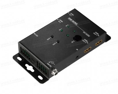 Фото1 HIT-HDMI4K2KE-X242W Матричный видео коммутатор сигналов HDMI (4K2K, YCbCr 4:2:0) 2х2, управление RS-