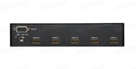 Фото3 HIT-HDMI4K2K-441 Видео коммутатор сигналов HDMI (4K2K) 4х1, управление RS232 и ИК