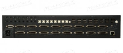 Фото3 GEF-DVIKVM-848DL-PB Матричный коммутатор 8x8 сигналов DVI Dual Link (3840x2400) + USB 2.0 + Аудио