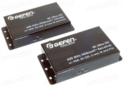 Фото1 GTB-UHD600-HBT Удлинитель линий HDMI 2.0 по кабелю витая пара (Cat.5e) на длины до 80 м, с поддержко