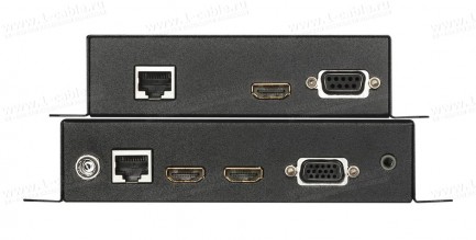 Фото2 HIT-VHD4K2K-CATP-100W Удлинитель линий HDMI (4K2K) или VGA (1920x1200) и стереозвука по одному кабел