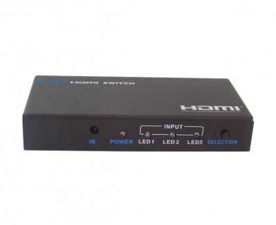 Фото3 LKV331 - Видео коммутатор сигналов 3х1 с ИК пультом управления, 3 видеоисточника (HDMI) > 1 дисплей 
