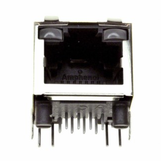 Фото2 RJHSE-5381 - Одно портовый разъем Ethernet RJ45 на плату, Amphenol