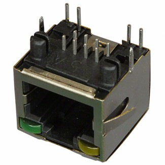 Фото3 RJHSE-5381 - Одно портовый разъем Ethernet RJ45 на плату, Amphenol