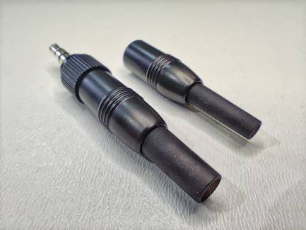 Фото4 Jack 3.5мм штекер стерео, с фиксирующей гайкой, 3.5 plug and jacket SB439B-PG-B 4.5mm, для мобильных