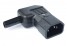 мини фото2 AC-301MCJ Разъем C14, штекер на кабель, угловой, 250B, 10A, 3 контакта, IEC 60320