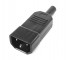 мини фото2 ACP-301MC Разъем C14, штекер на кабель, 250B, 10A, 3 контакта, IEC 60320