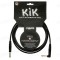мини фото2 KIKKG..PRSW Гитарный кабель, серия KIK (позолоченные контакты), моно Phono Jack > моно угловой Phono Jack