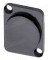 мини фото1 AC-DBA-B Заглушка D-типа металлическая для неиспользуемых отверстий цинковый сплав цвет- черный