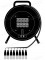 мини фото1 1K-PW8/0RX-1.. 8-кан.(8-IN) студийная аудио мультикорная система на катушке (8x XLR3 гнездо) > коса (8x XLR3 штекер)