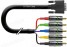 мини фото1 DVIA-3MM-..K Аналоговый кабель DVI-A, серия RGBHV, DVI штекер > 5x RCA штекер