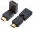 мини фото1 HDMI2HDMI-TS-FM - Адаптер проходной с поворотным корпусом, HDMI гнездо > HDMI штекер